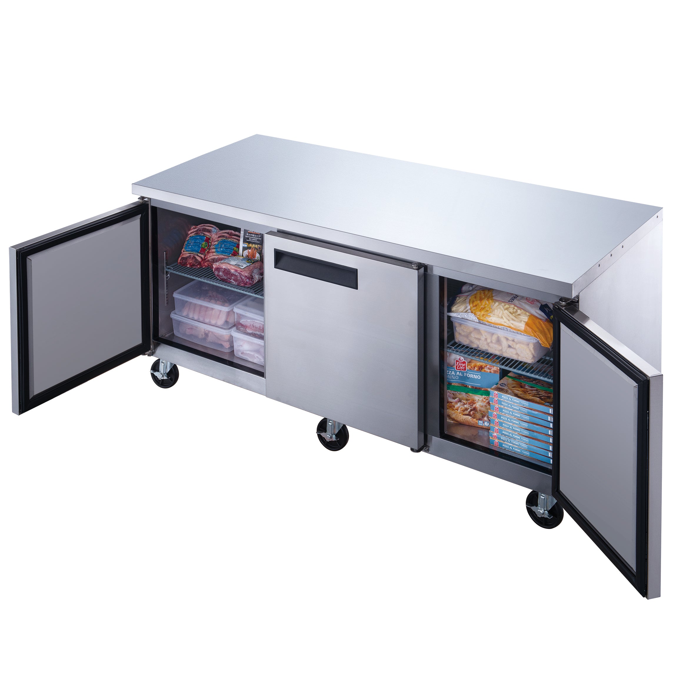 60″ Under-counter & Work Top Freezer