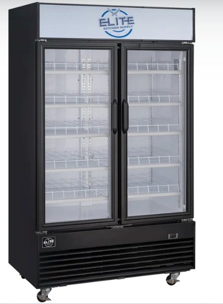 glass door fridge