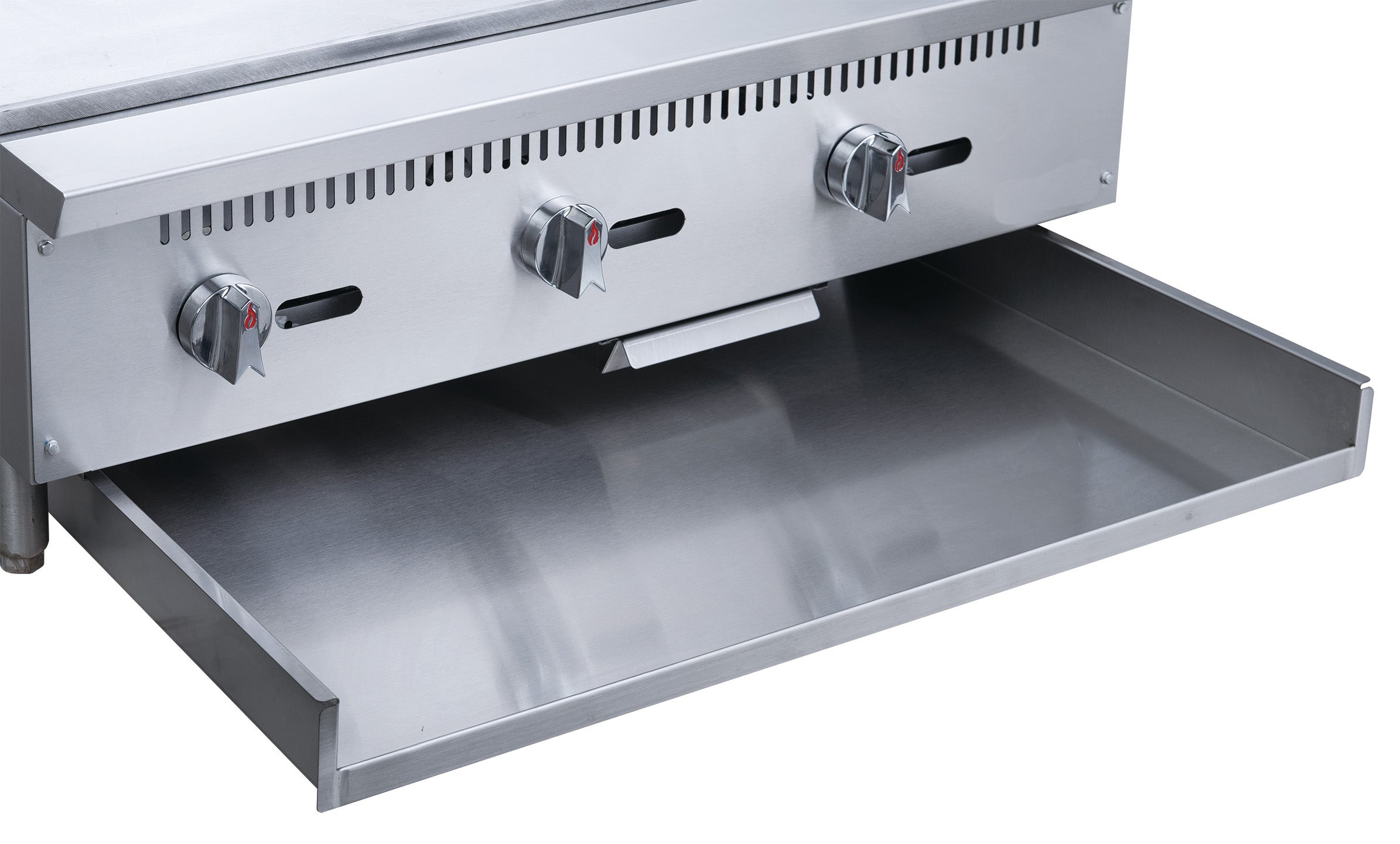 Chef AAA - TCGM24, Commercial 24 in. Countertop with Griddle with 2 Burners NG