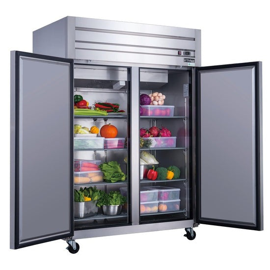 Chef AAA - T55AR Commercial 55" 2 Solid Door Reach-In Refrigerator Stainless Steel 40.74 cu.ft.