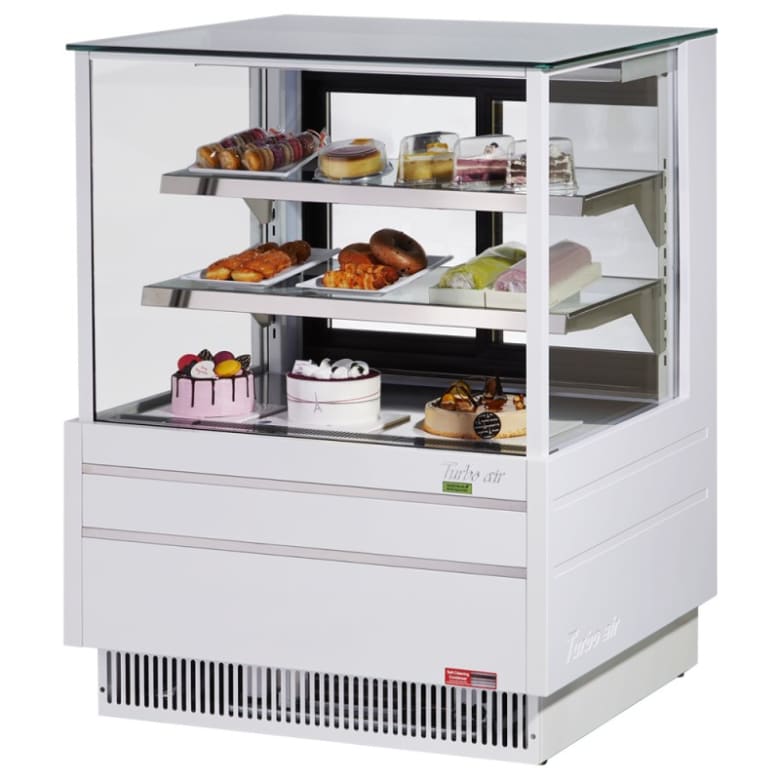 Turbo Air TCGB-36UF-W-N 36 1/2" Full Service Deli Case w/ Straight Glass - (3) Levels, 115v