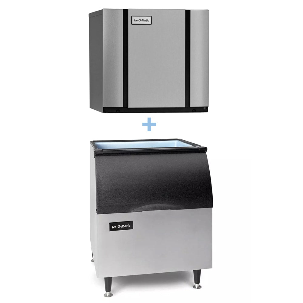 Ice-O-Matic - CIM0320FA/B40PS Commercial 313 lb Full Cube Ice Maker w/ Bin - 344 lb Storage, Air Cooled, 115v