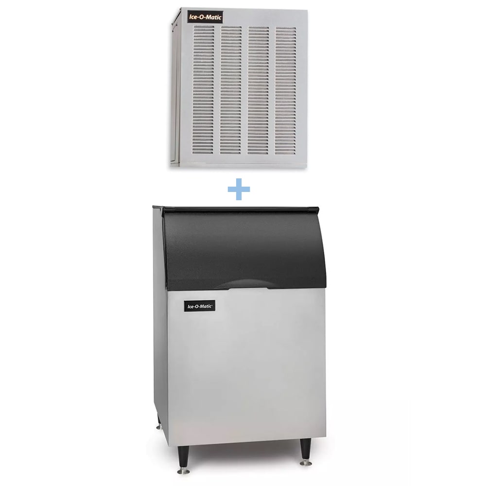 Ice-O-Matic GEM0450A/B55PS 464 lb Nugget Ice Maker w/ Bin - 510 lb Storage, Air Cooled, 115v