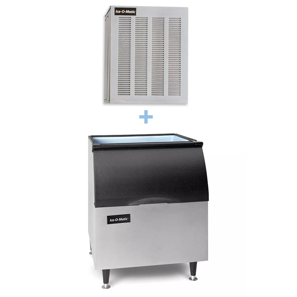 Ice-O-Matic GEM0650A/B40PS 740 lb Nugget Ice Maker w/ Bin - 344 lb Storage, Air Cooled, 115v