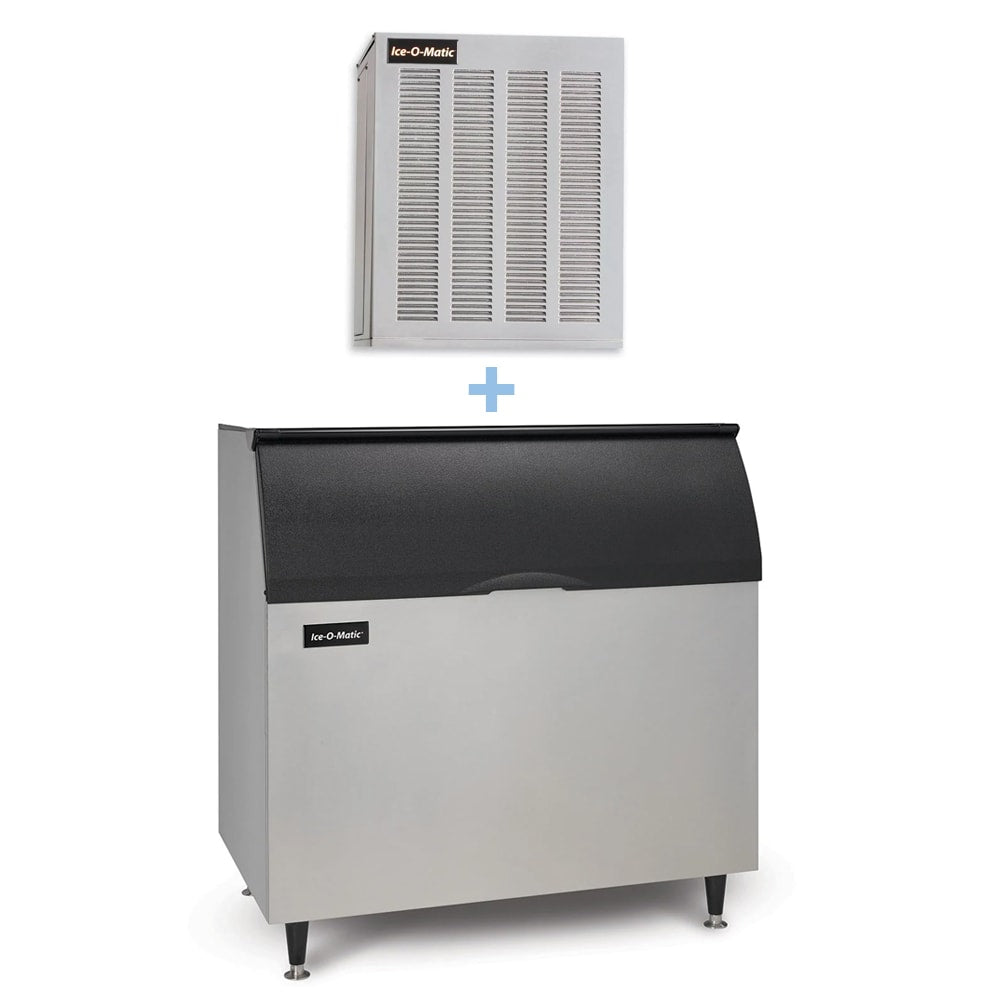 Ice-O-Matic MFI0800A/B110PS 900 lb Flake Ice Maker w/ Bin - 854 lb Storage, Air Cooled, 115v