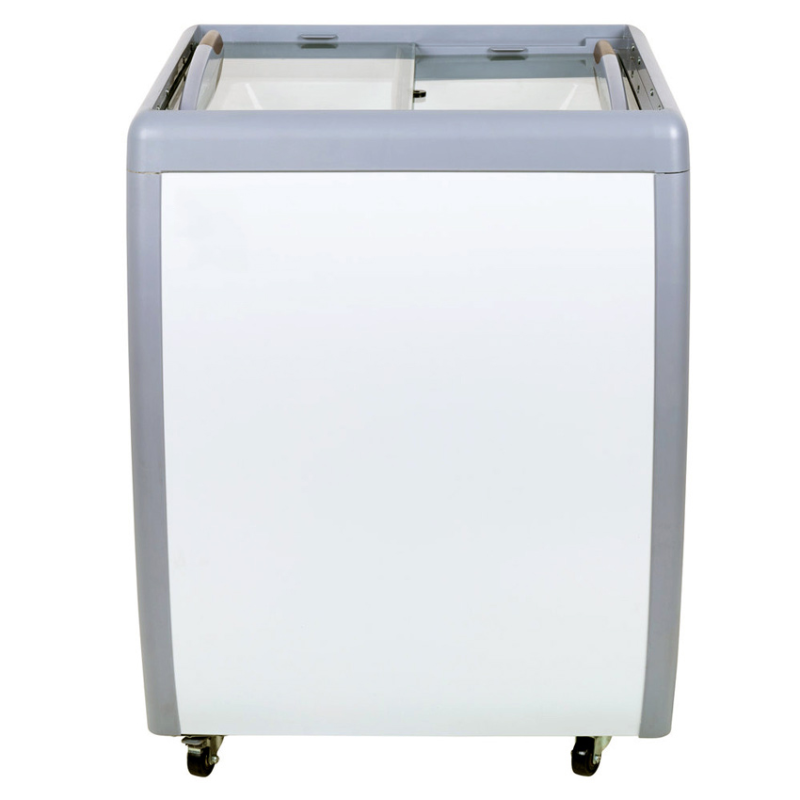 26-inch Ice Cream Display Chest Freezer with Flat Glass Top