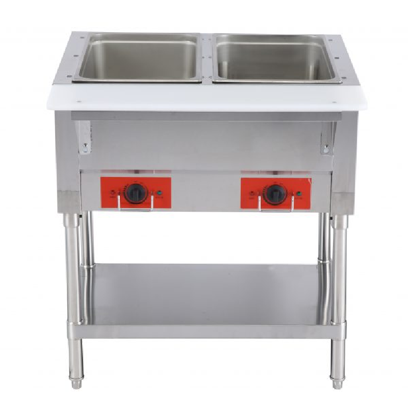 EasyRose Commercial Food Warmer 2-Pan Steam Table Food Warmer with Tem –  Hakka Brothers Corp