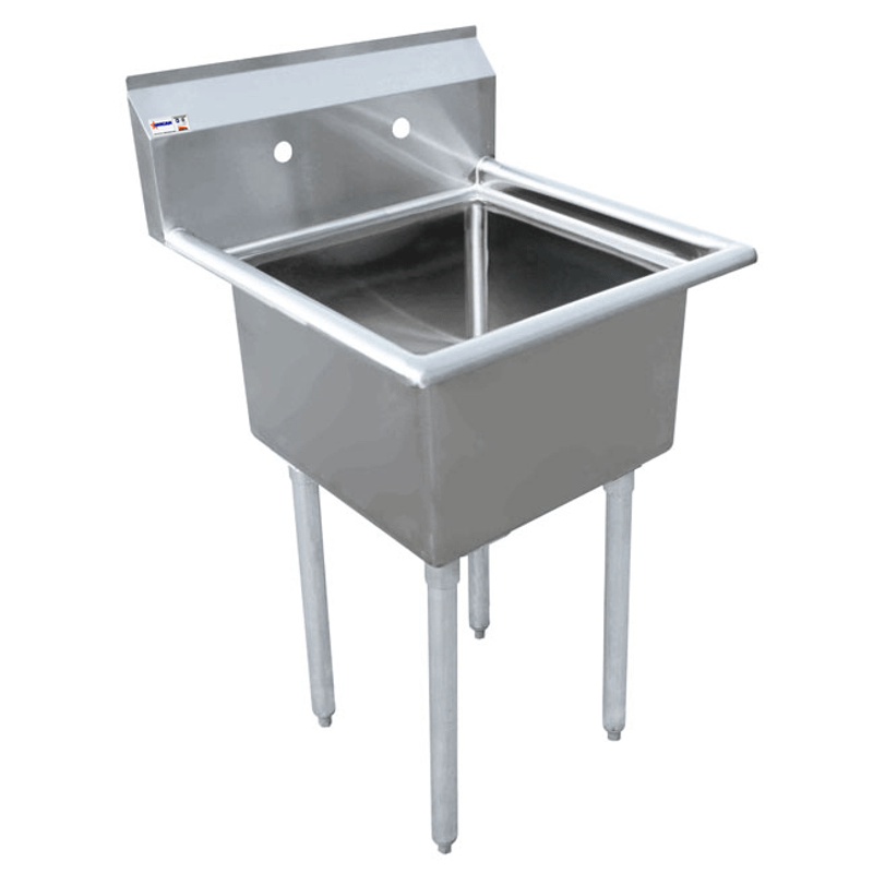 One Tub Pot Sink with 3.5 Inch Center Drain and No Drain Board 43761