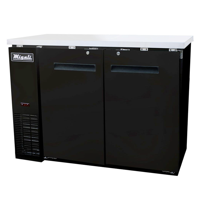 60 Inch Solid Door Back Bar Refrigerator C-BB60-HC