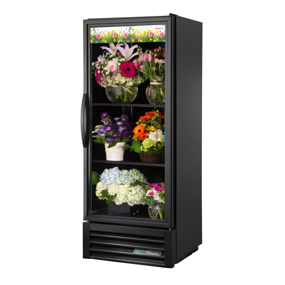 True GDM-12FC-HC~TSL01 1 Section Floral Cooler w/ Swinging Door - White, 115v