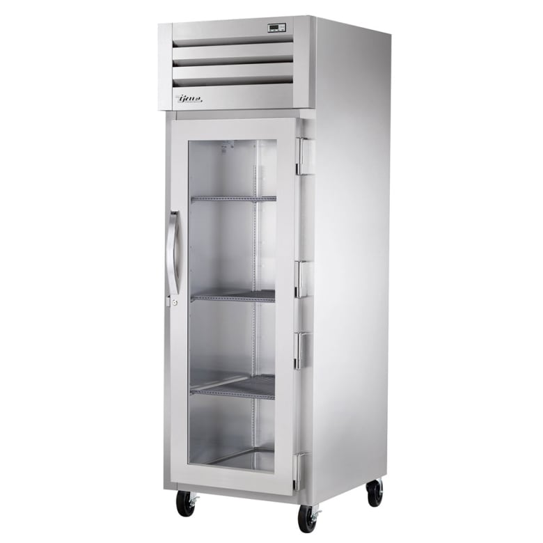 True STR1R-1G-HC 27 1/2" One Section Reach In Refrigerator, (1) Right Hinge Glass Door, 115v