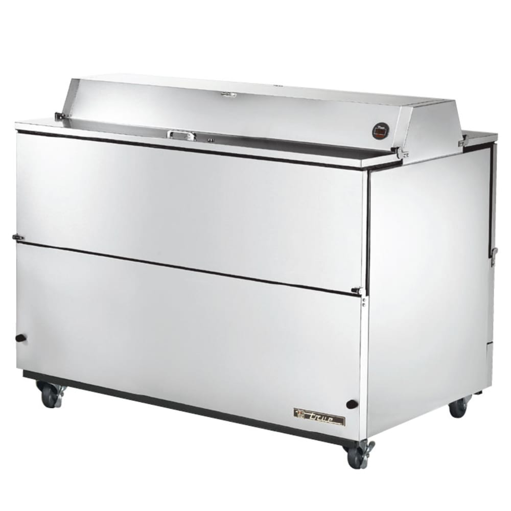 True TPP-AT-44D-2-HC 44 Pizza Prep Table w/ Refrigerated Base, 115v