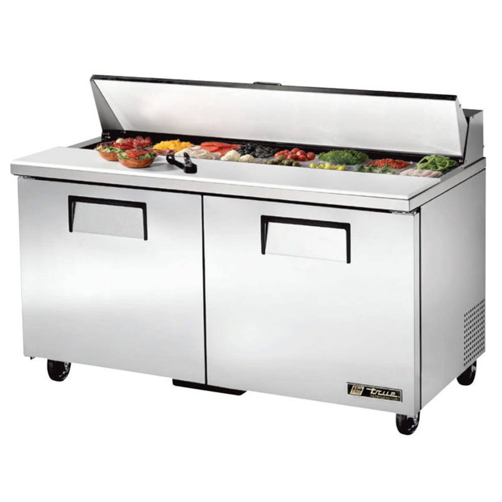 True TSSU-60-16-HC 60 3/8" 2 Door Refrigerated Sandwich Prep Table