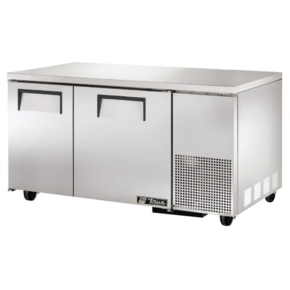 True TUC-60-32F-HC 60" W Undercounter Freezer w/ (2) Sections & (2) Doors, 115v