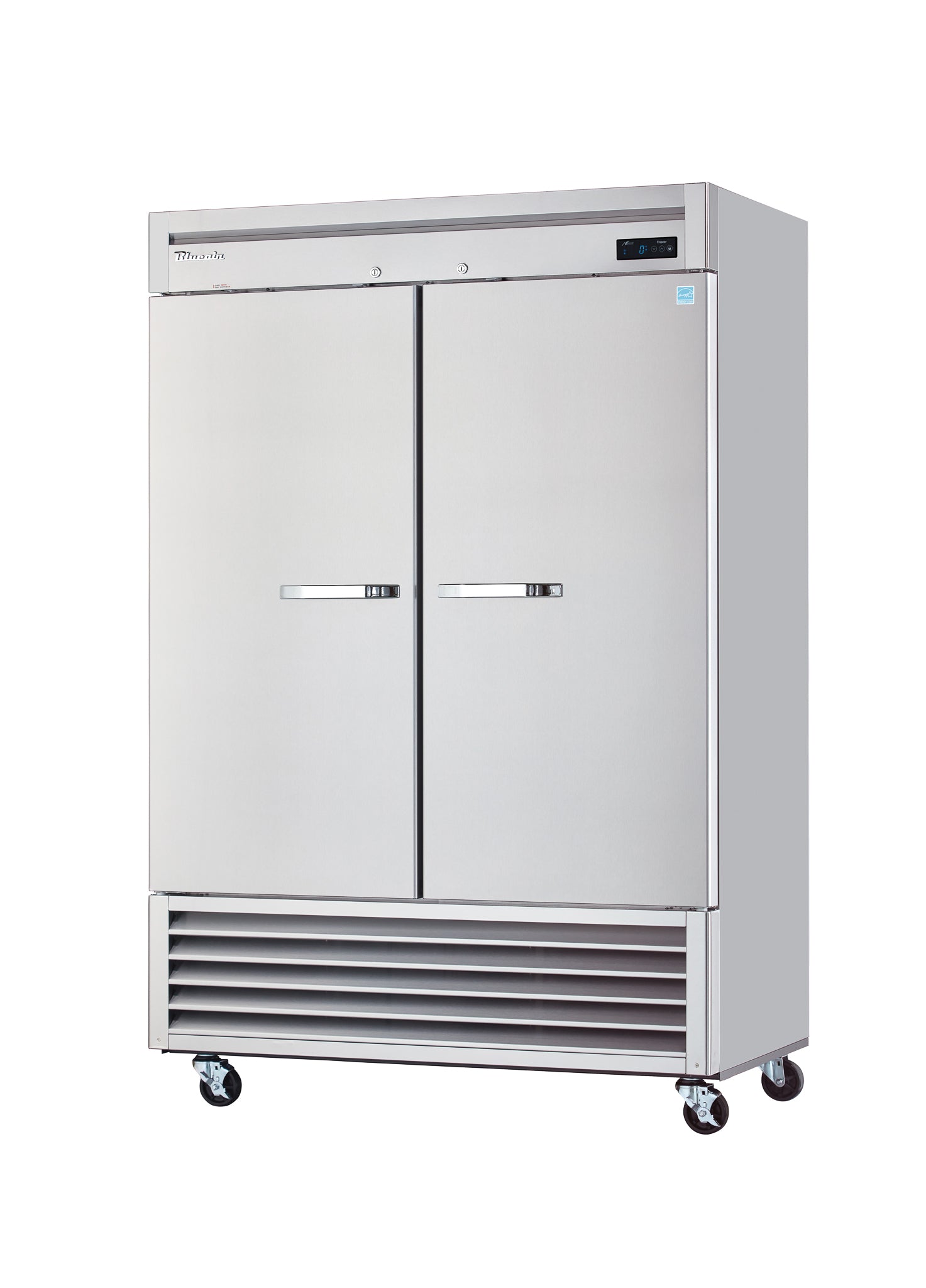 Blue Air - BSF49-HC, 2 Solid Doors Stainless Freezer, Bottom-Mount Compressor, R-290 Refrigerant