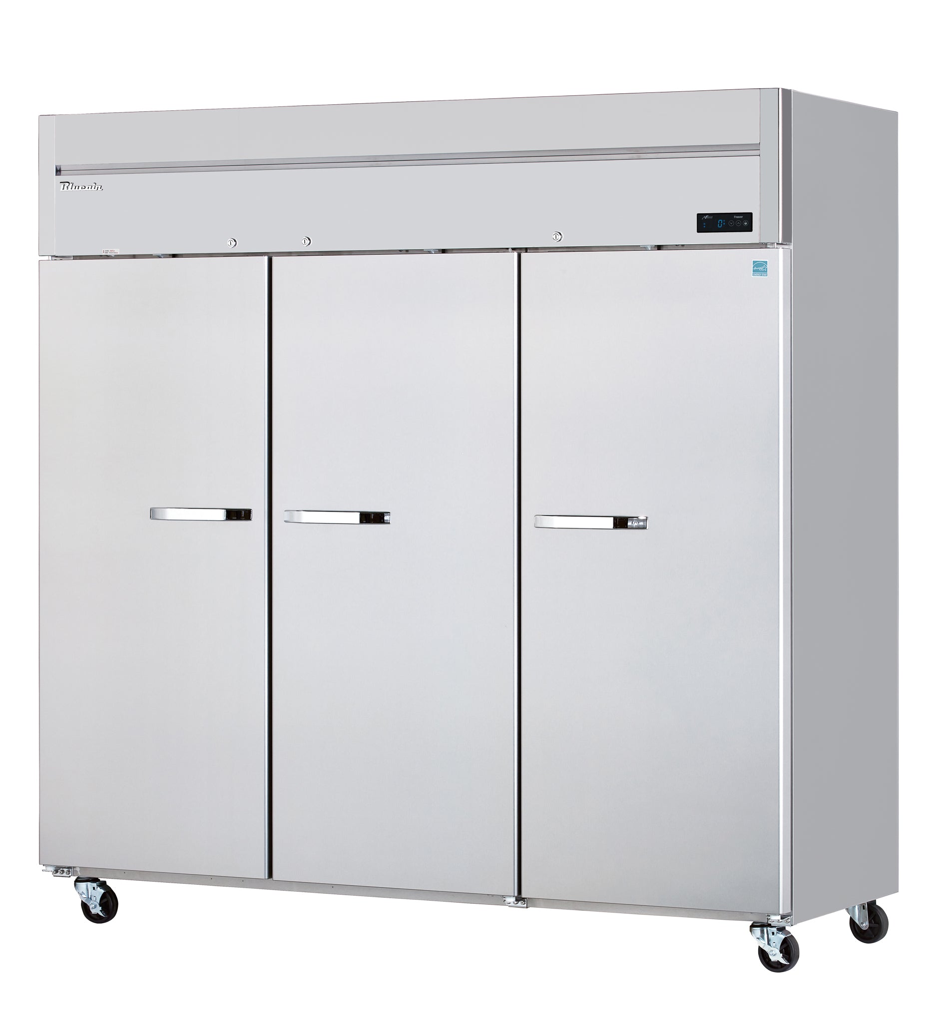 Blue Air - BSF72T-HC, 3 Solid Doors Stainless Freezer, Top-Mount Compressor, R-290 Refrigerant