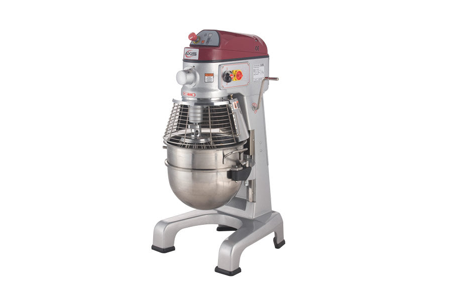 Axis - AX-M30, Commercial 30 Quart Mixer, 3 Speed With 3 Attachments