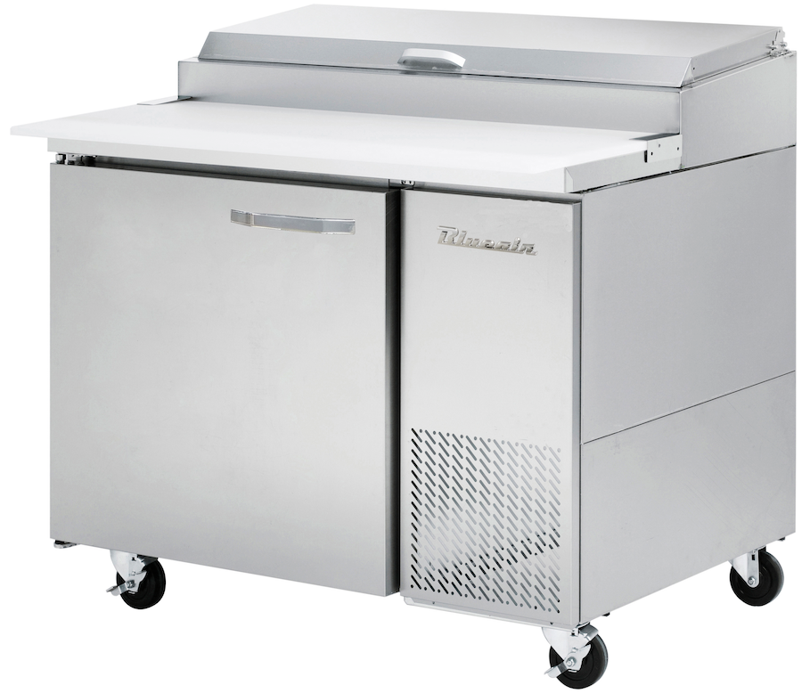 Blue Air - BAPP44-HC, 1 Door All Stainless Pizza Prep.Table, 44-1/2" wide, 11.3 cu/ft - (6) 1/3 Pans - By Others, R-290 Refrigerant