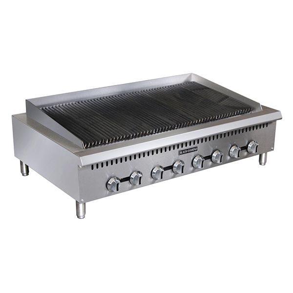 Black Diamond - BDCTC-48, Heavy Duty Gas Charbroiler, 8 Burner, 160K Ng