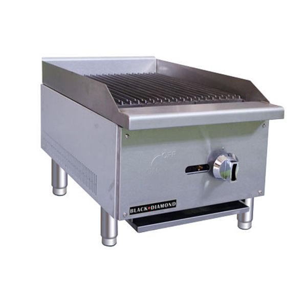 Black Diamond - ECTC-16/NG, Standard Gas Charbroiler, 1 Burner, 30K