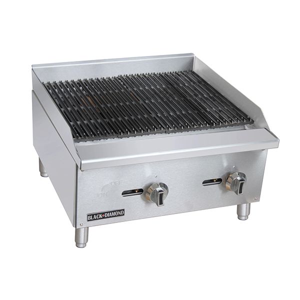 Black Diamond - ECTC-24/NG, Standard  Gas Charbroiler, 2 Burner, 60K