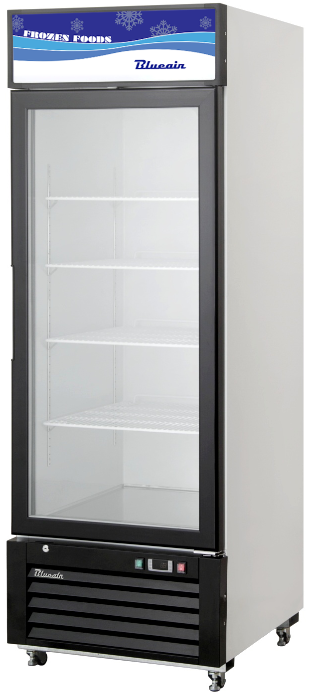 Blue Air - BKGF23-HC, 23 CuFt. 1 Glass Door Freezer (Swing), R-290 Refrigerant