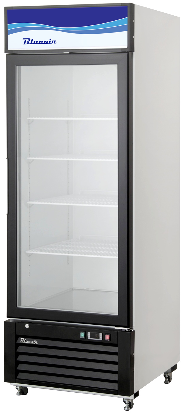 Blue Air - BKGM12-HC, 12 CuFt. 1 Glass Door Refrigerator (Swing), R-290 Refrigerant