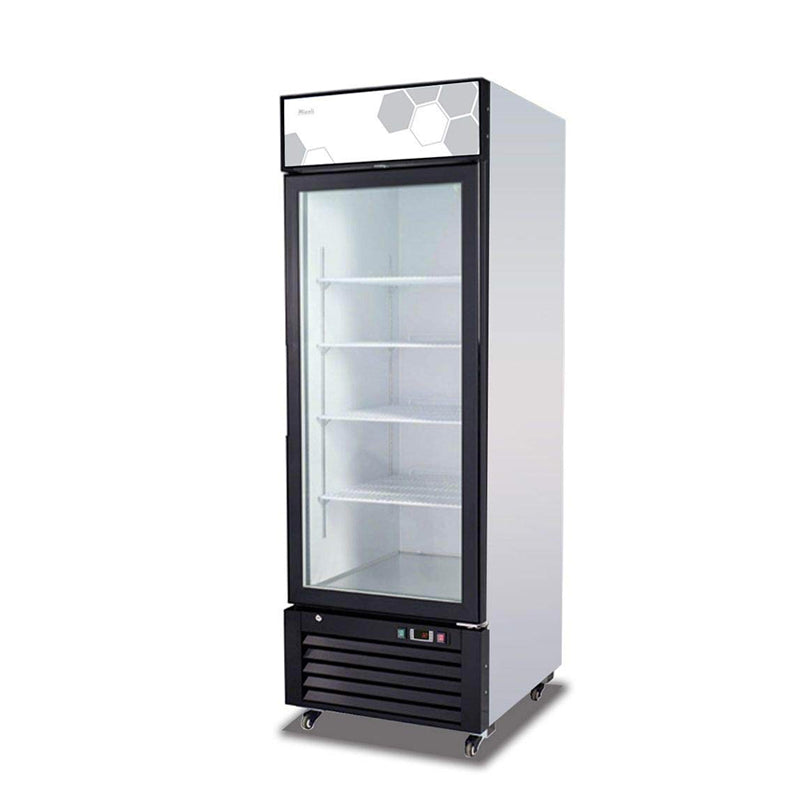 Migali - C-23RM-HC, Commercial 27" 1 Glass Door Merchandiser Refrigerator 23 cu. ft.