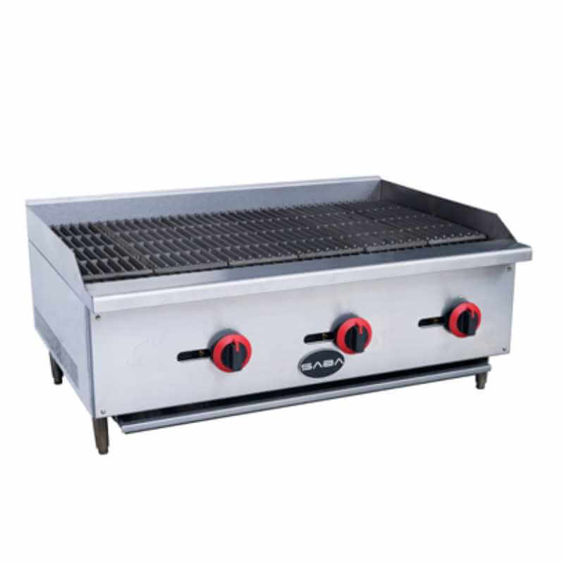 Gas Cooktop Radiant Charbroiler with 3 Burners CB-36