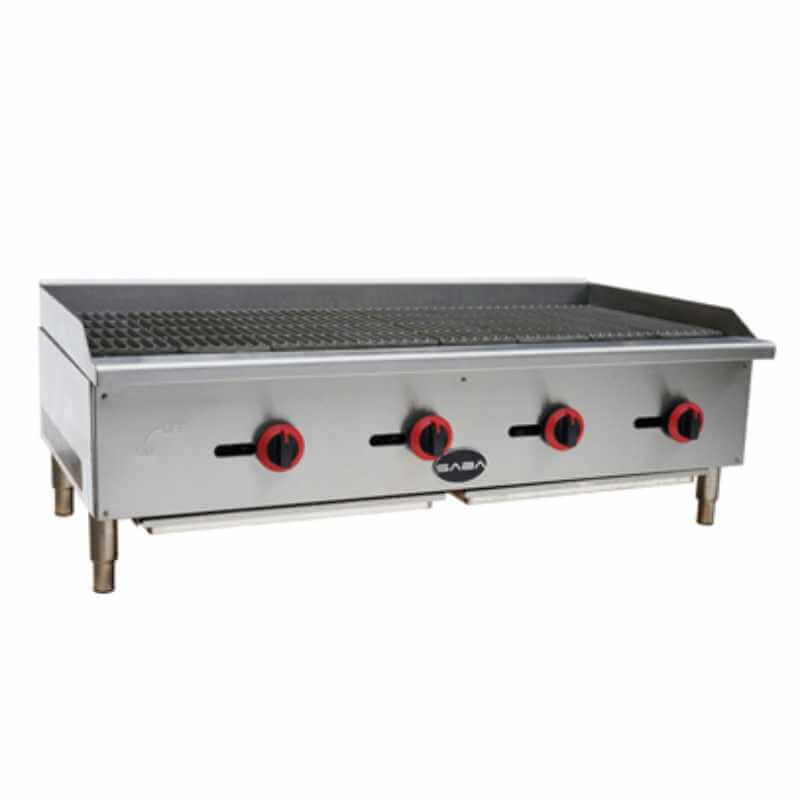 Gas Cooktop Radiant Charbroiler with 3 Burners CB-48