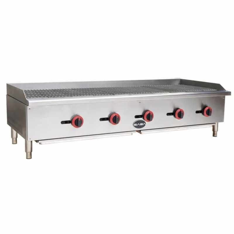 Gas Cooktop Radiant Charbroiler with 5 Burners CB-60