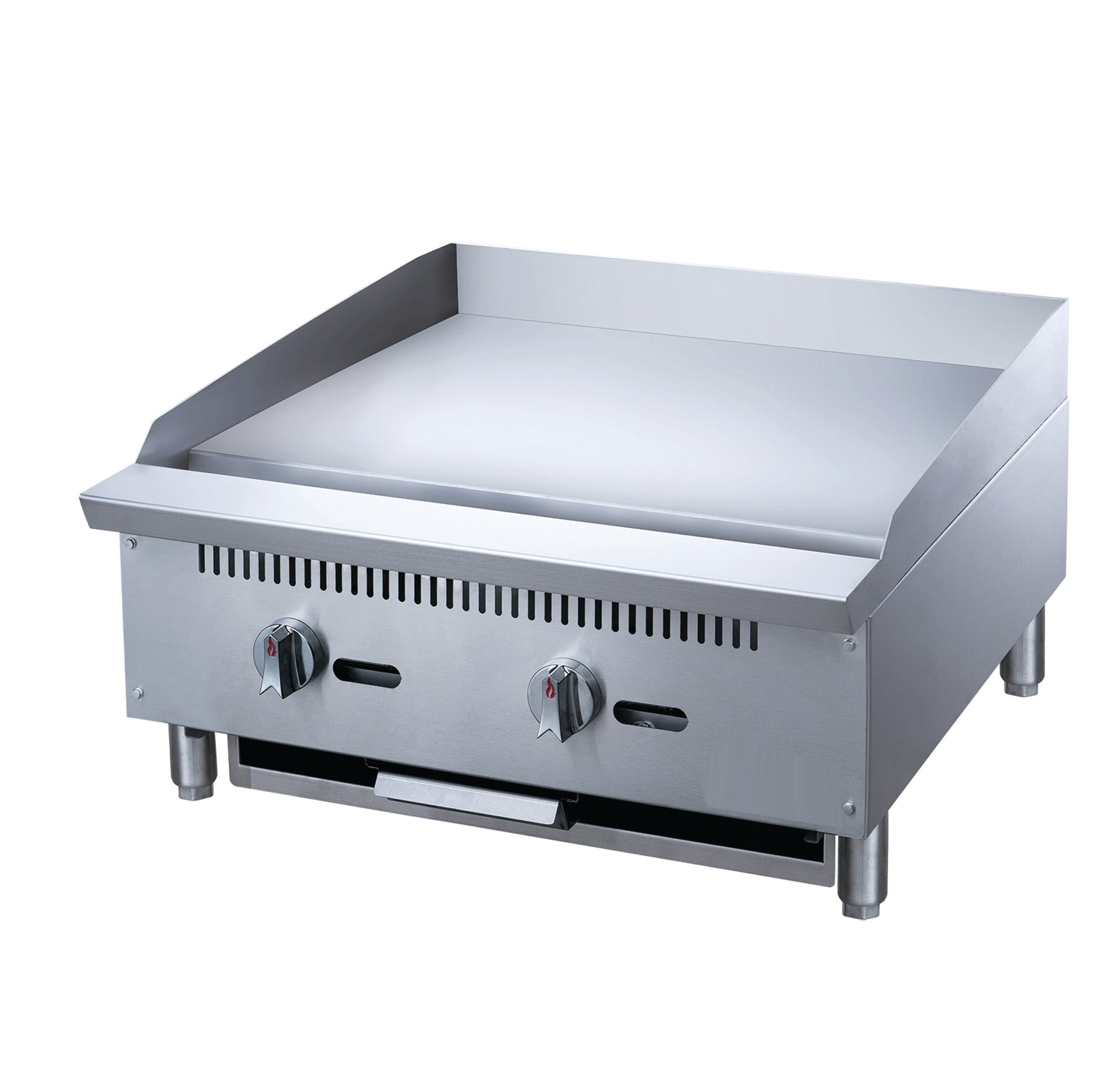 Chef AAA - TCGM24, Commercial 24 in. Countertop with Griddle with 2 Burners NG