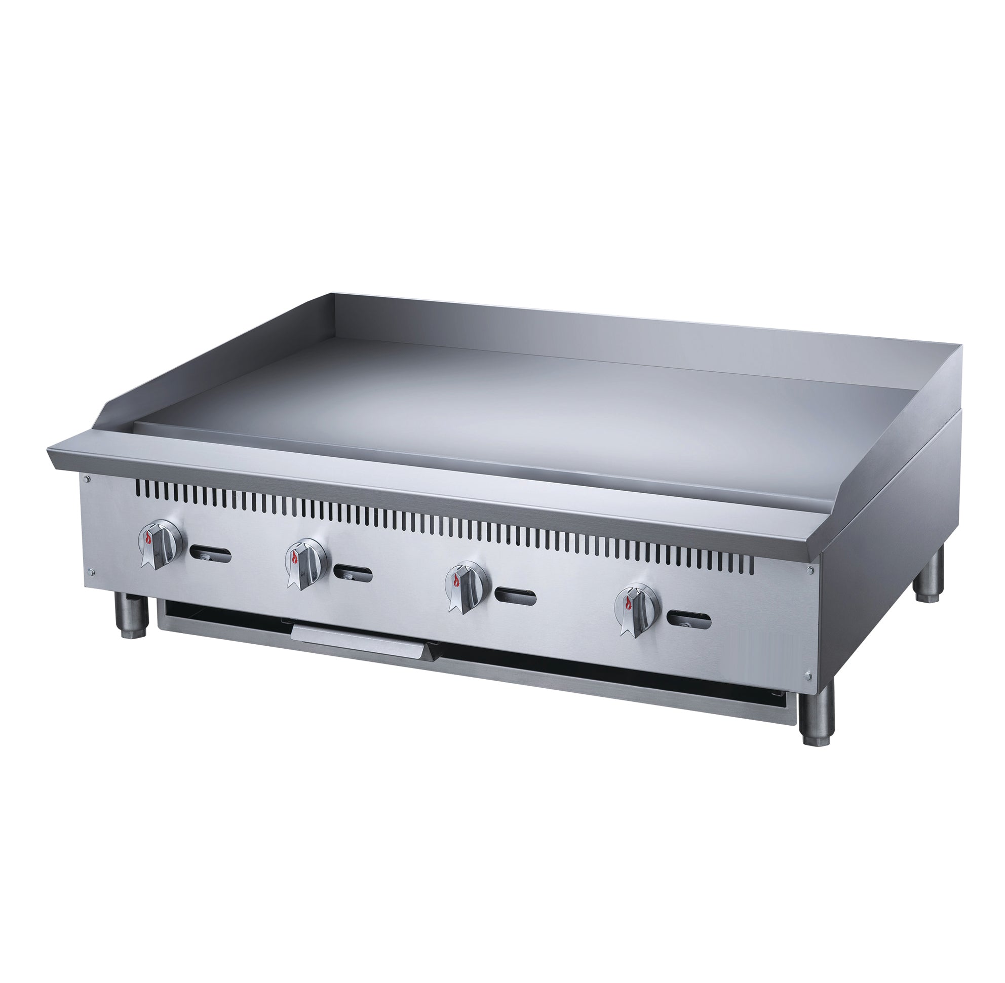 Chef AAA - TCGM48, Commercial 48 in. Countertop with Griddle with 4 Burners NG
