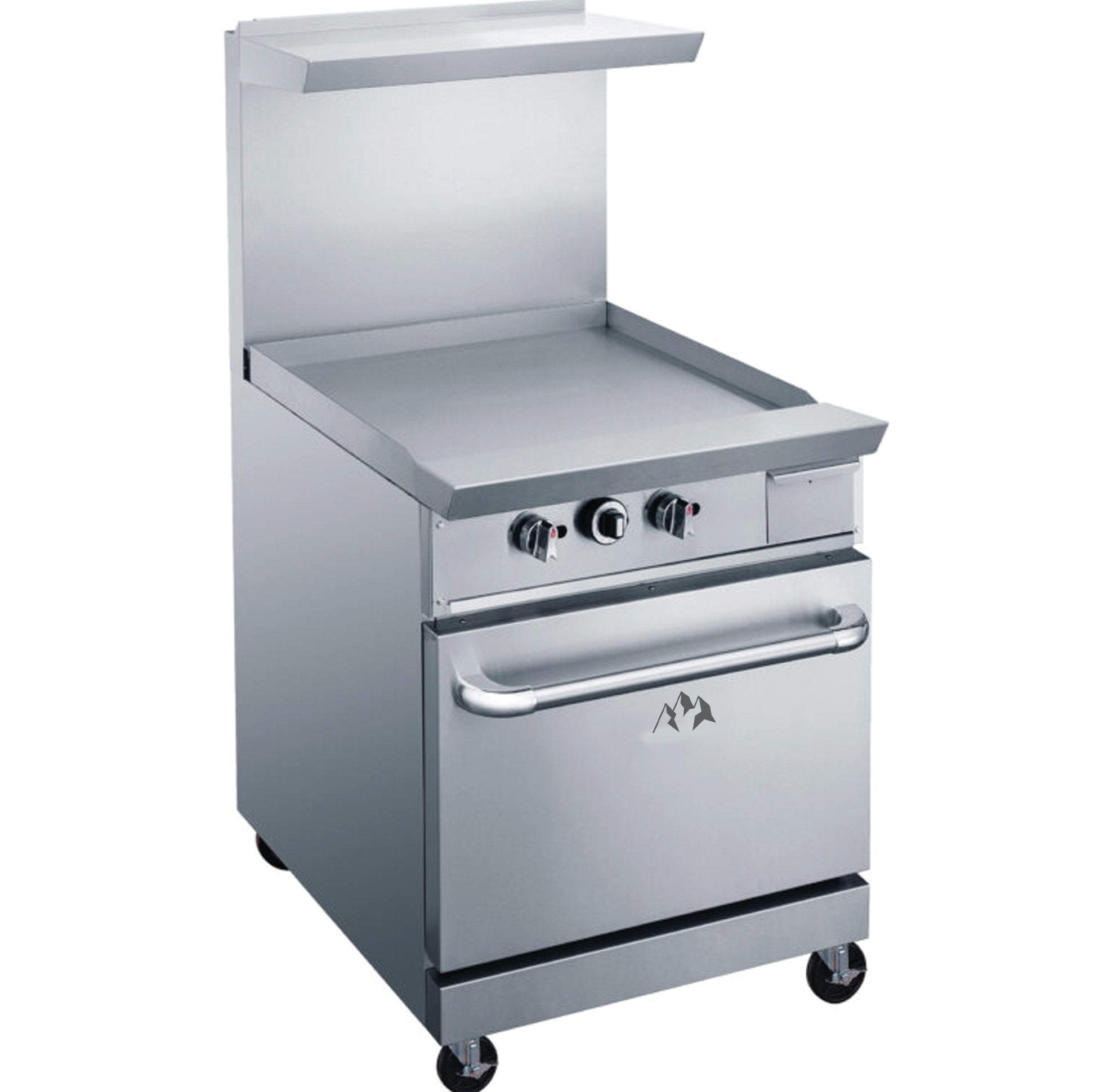 Chef AAA - TCR24-GM, Commercial 24" Oven Range 24" Griddle Natural Gas