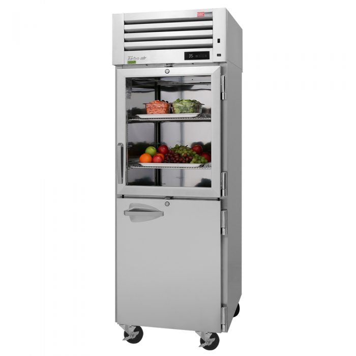 Turbo Air - PRO-26R-GSH-N, Commercial 28" Reach-In Refrigerator PRO Series 2 section 50.8 cu.ft