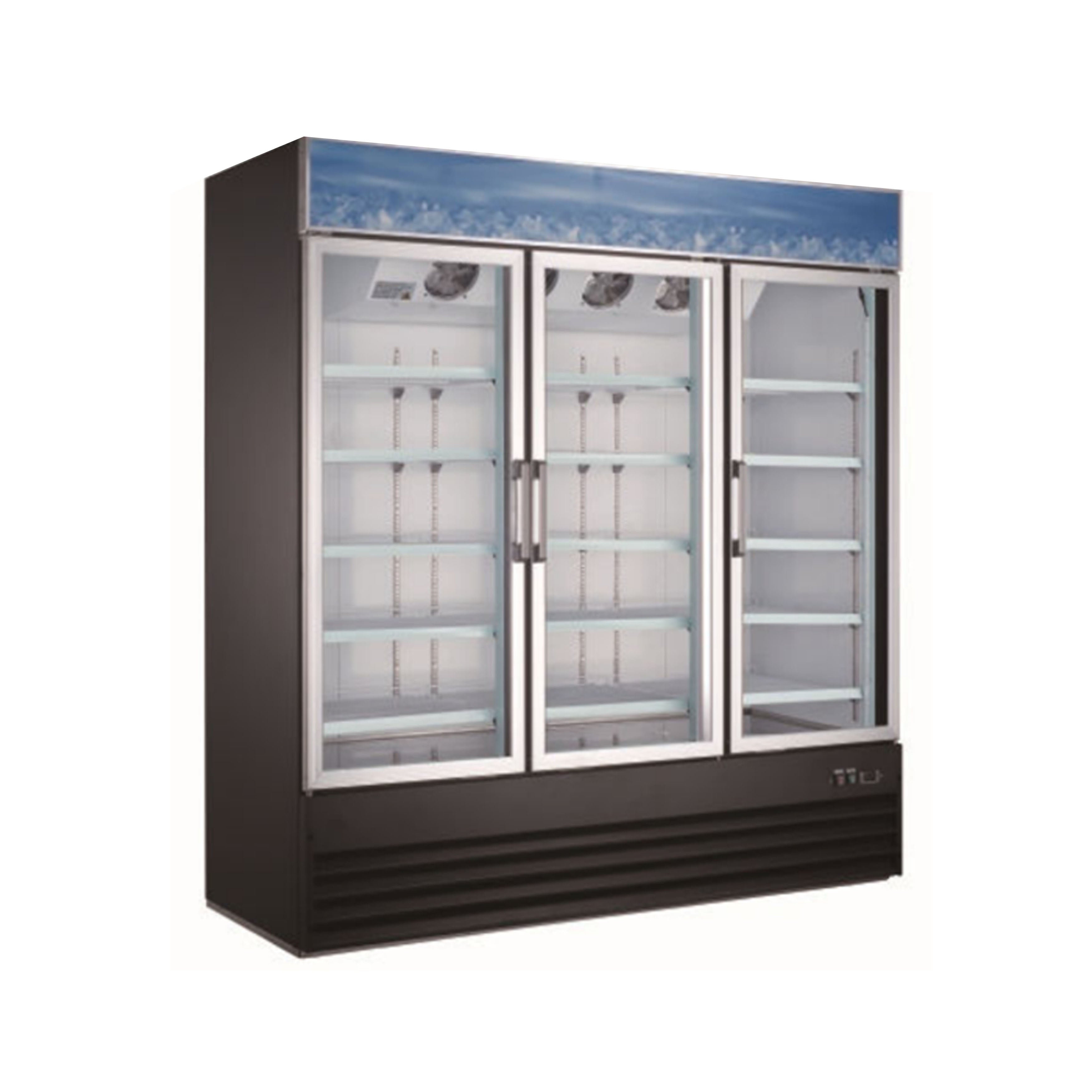 Chef AAA - SD1.9L3-HC,  Commercial 79" 3 Glass Door Merchandiser Freezer