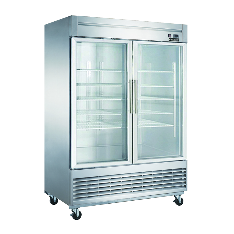 2 Glass Door Bottom Mount Reach-in Refrigerator D55R-GS2