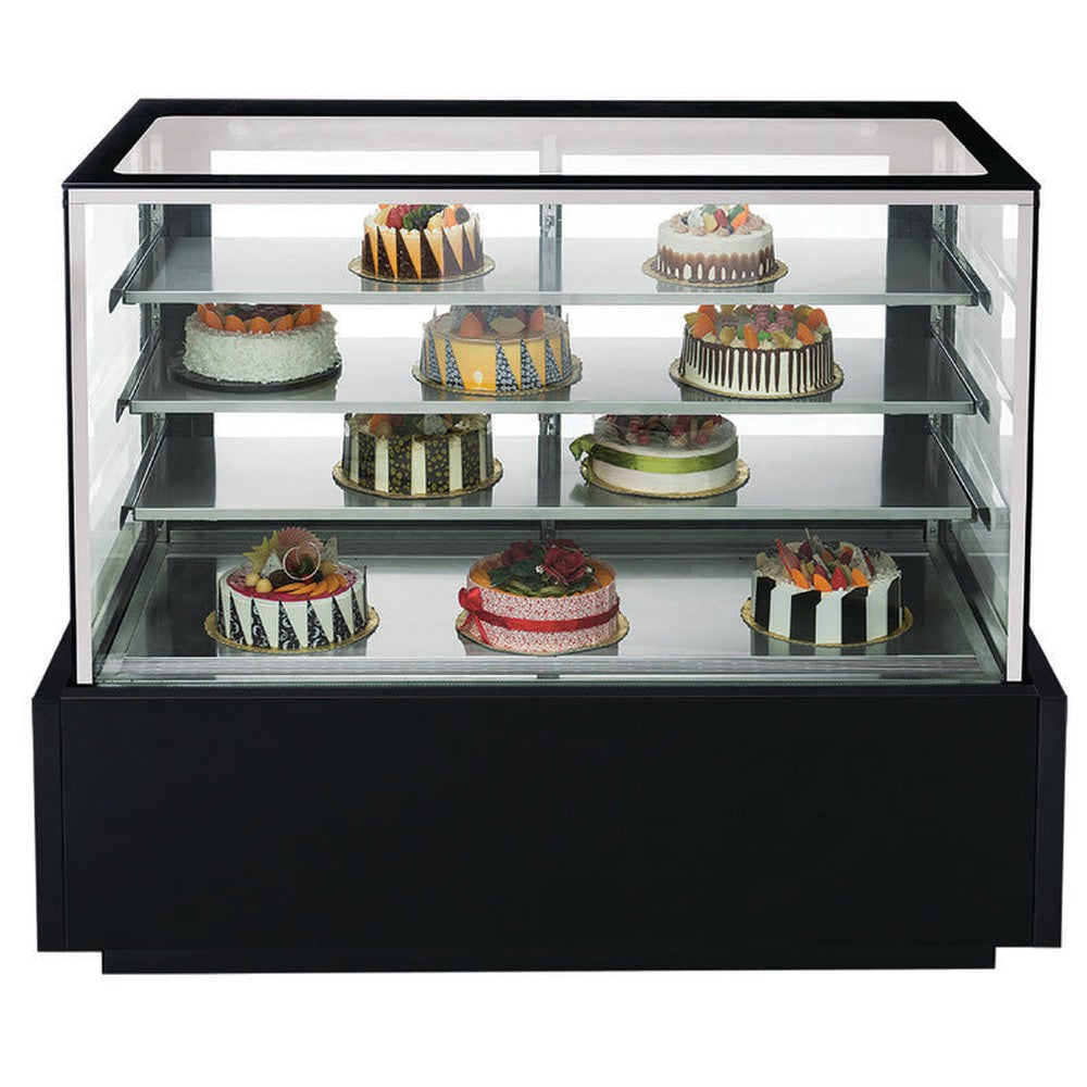 Chef AAA CV-180 72" Refrigerated Flat Glass Bakery Display Case
