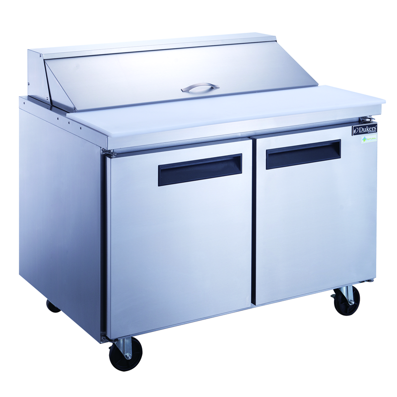 DSP48-12-S2 2 Door Regular Food Prep Table Refrigerator