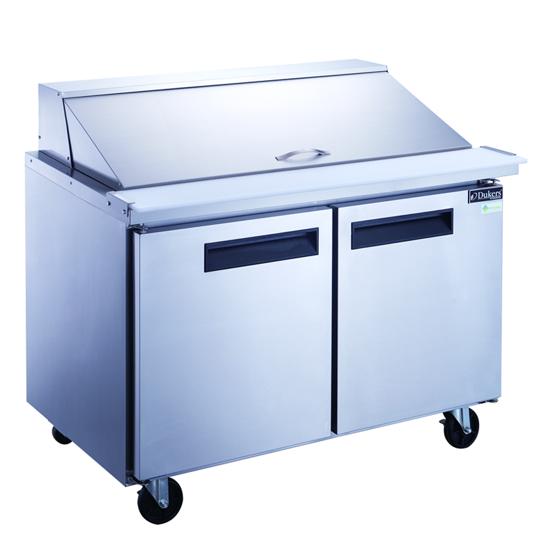 DSP48-18M-S2 2 Door Mega Top Food Prep Table Refrigerator
