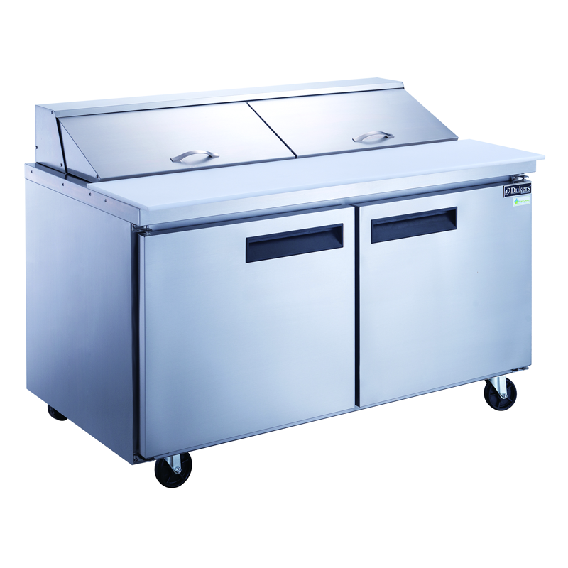 DSP60-16-S2 2 Door Regular Food Prep Table Refrigerator