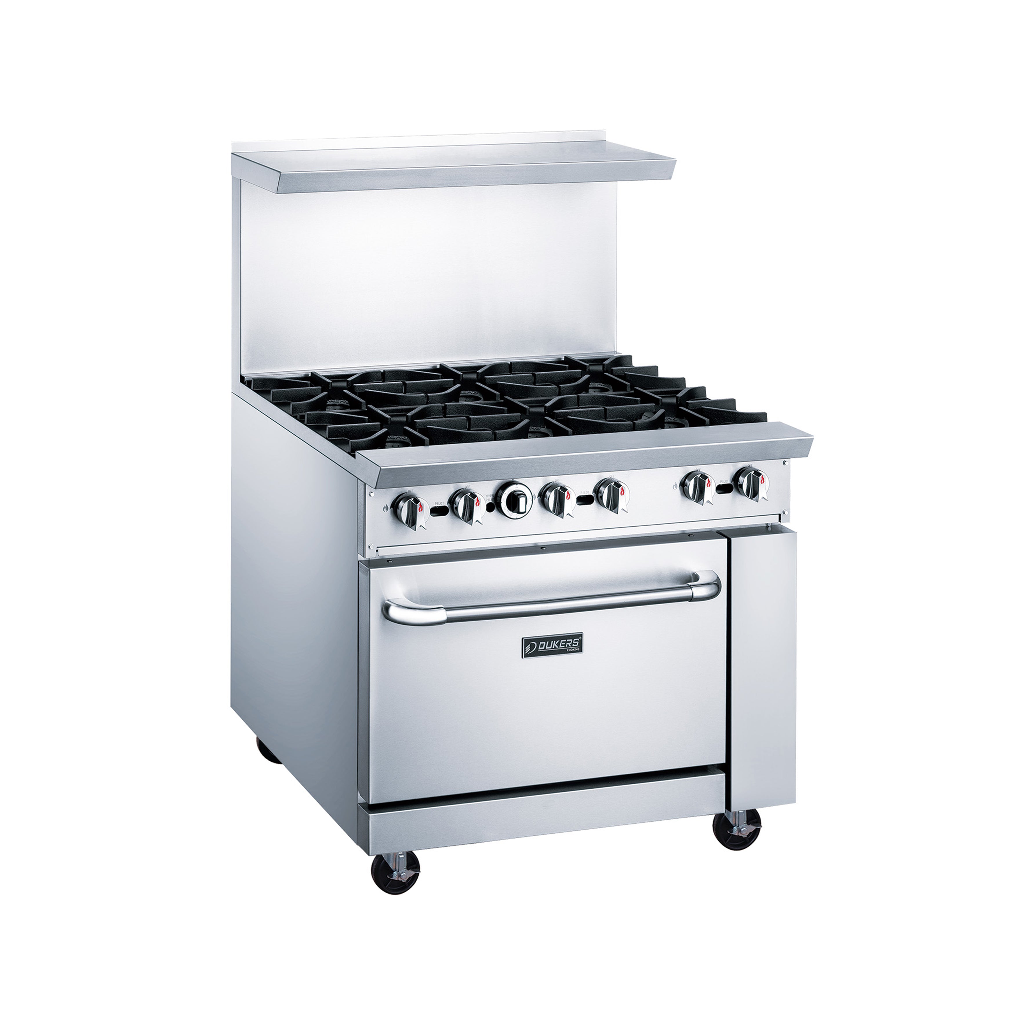 36-inch Commercial Oven Natural Gas Range with 6 Burner-211,000B.T.U