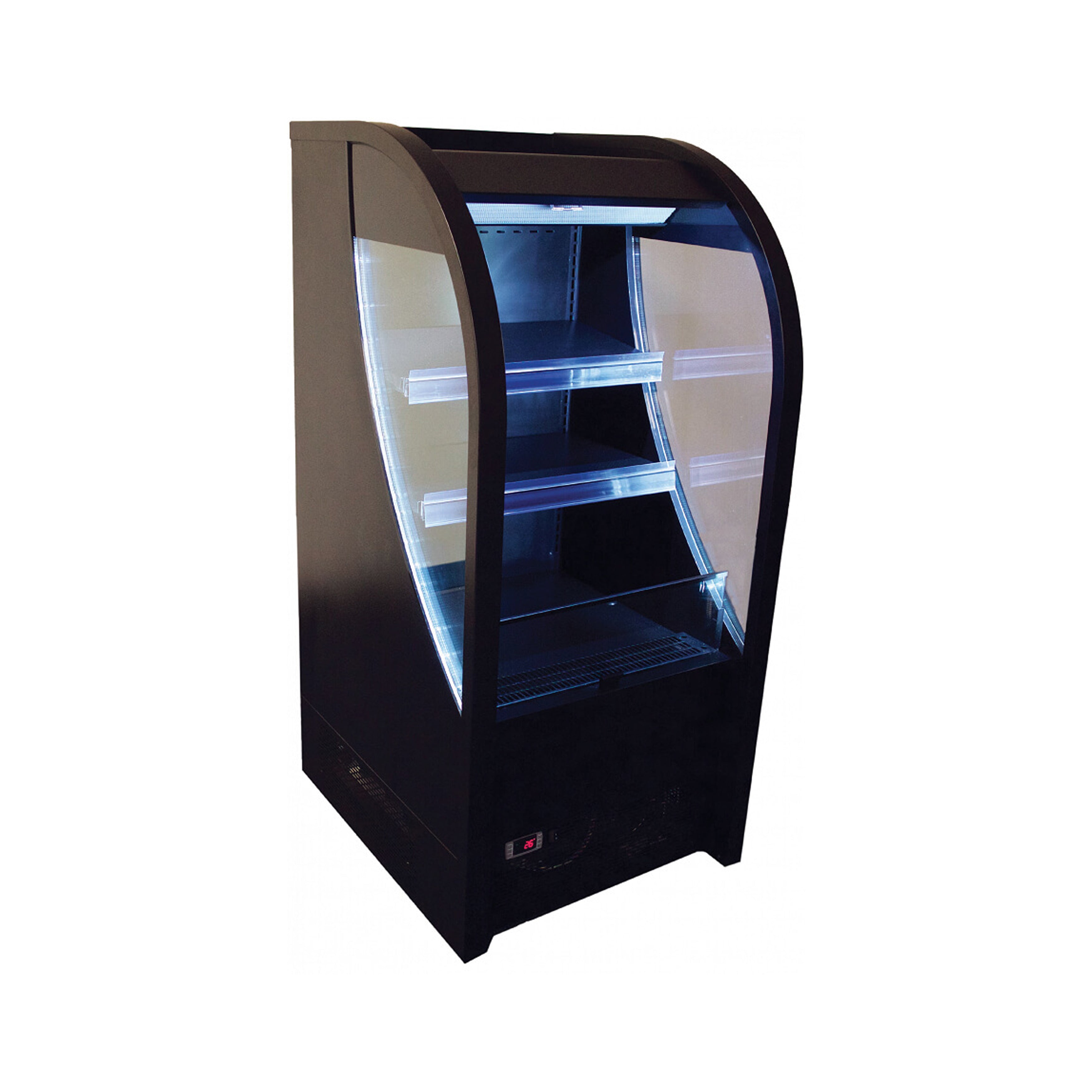 Excellence Industries - AC-6HC, 25" Commercial Vertical Open Display Case Merchandiser 6 cu.ft.