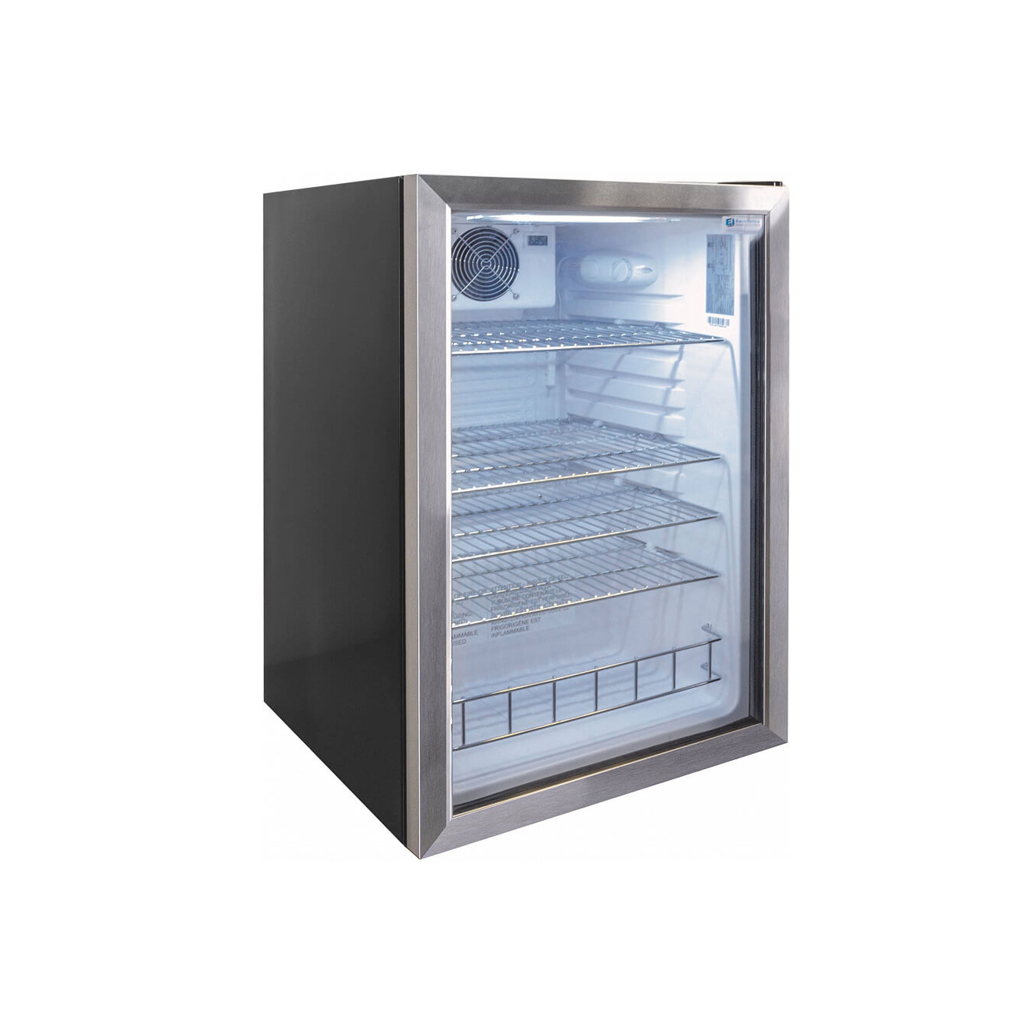 Excellence Industries - EMM-4HC, 19" Commercial 1 Swing Glass Door Countertop Refrigerated Merchandiser 3.7 cu.ft.
