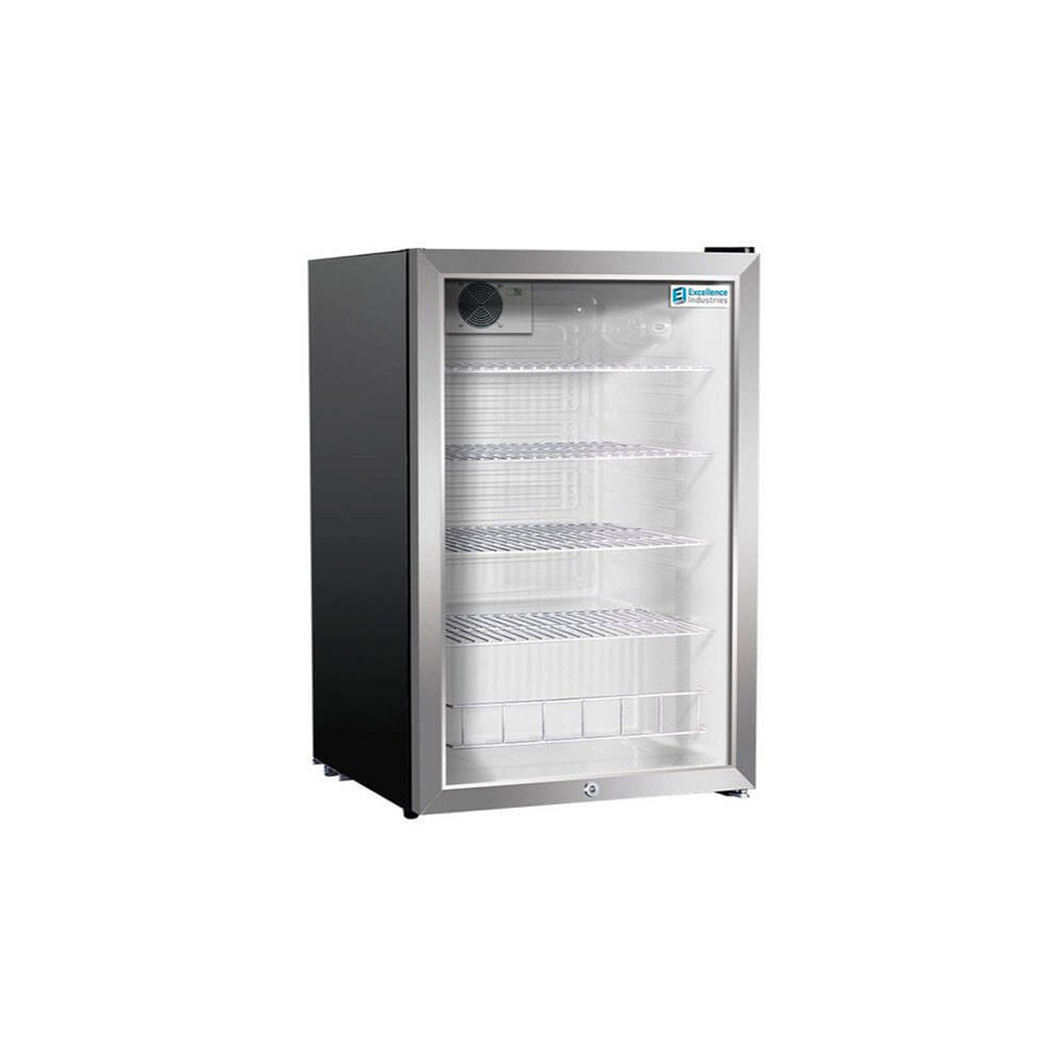 Excellence Industries - EMM-5HC, 21" Commercial 1 Swing Glass Door Countertop Refrigerated Merchandiser 4.3 cu.ft.