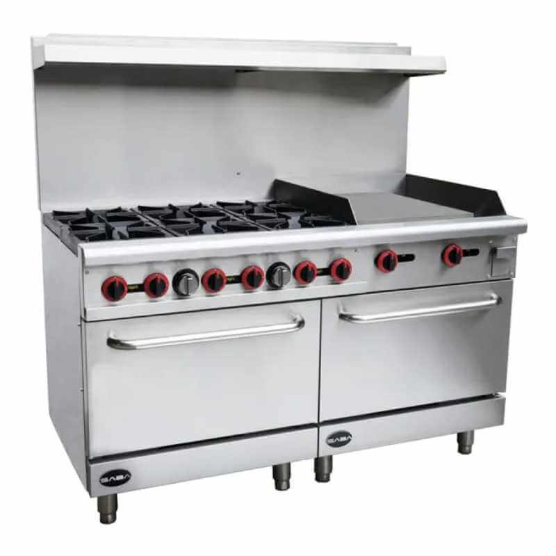 Gas Range Double Oven and Griddle with 6 Burners GR60-G24