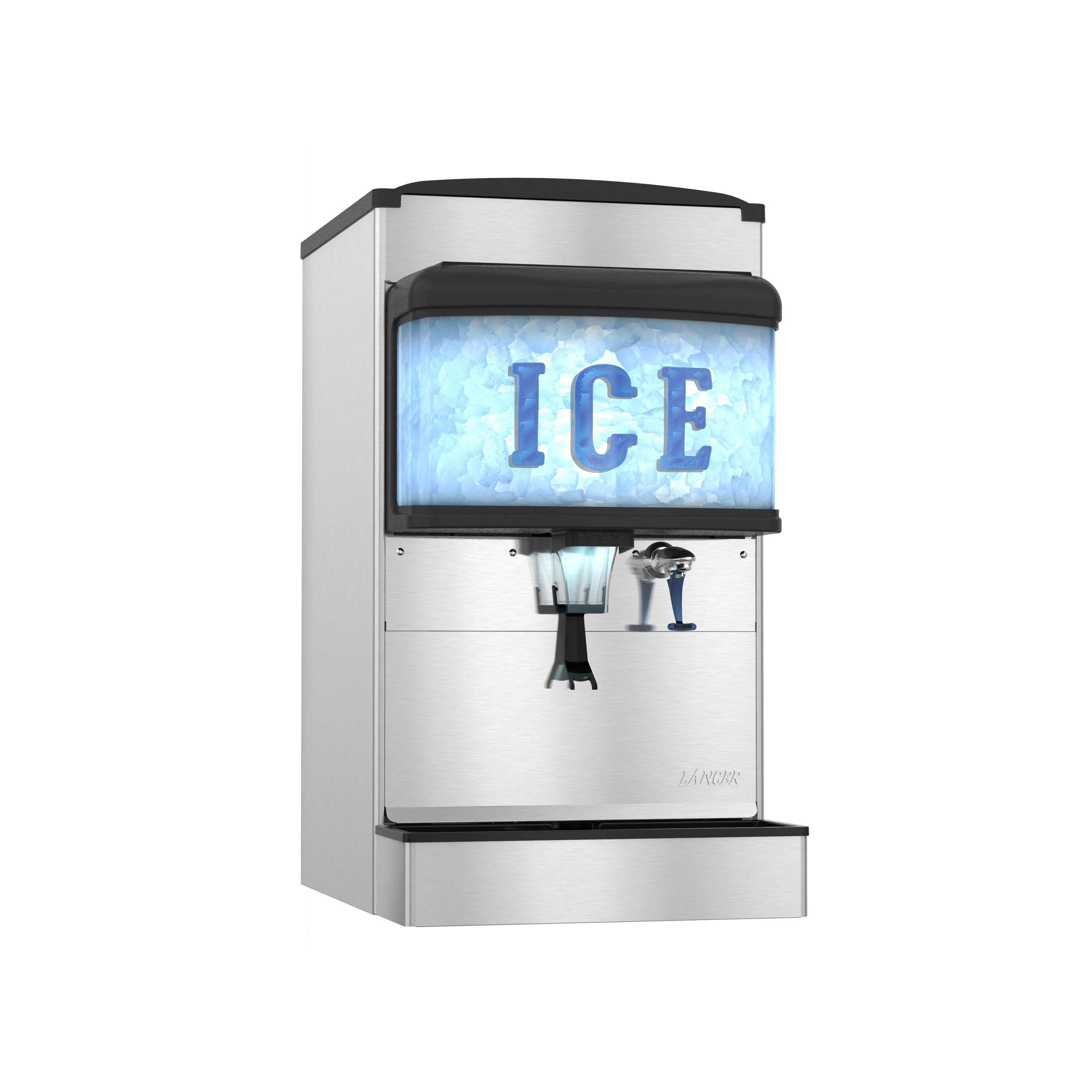 Hoshizaki - DM-4420N, Commercial 22" Countertop Cubelet Ice and Water Dispenser - 200 lb. Ice Storage Capacity