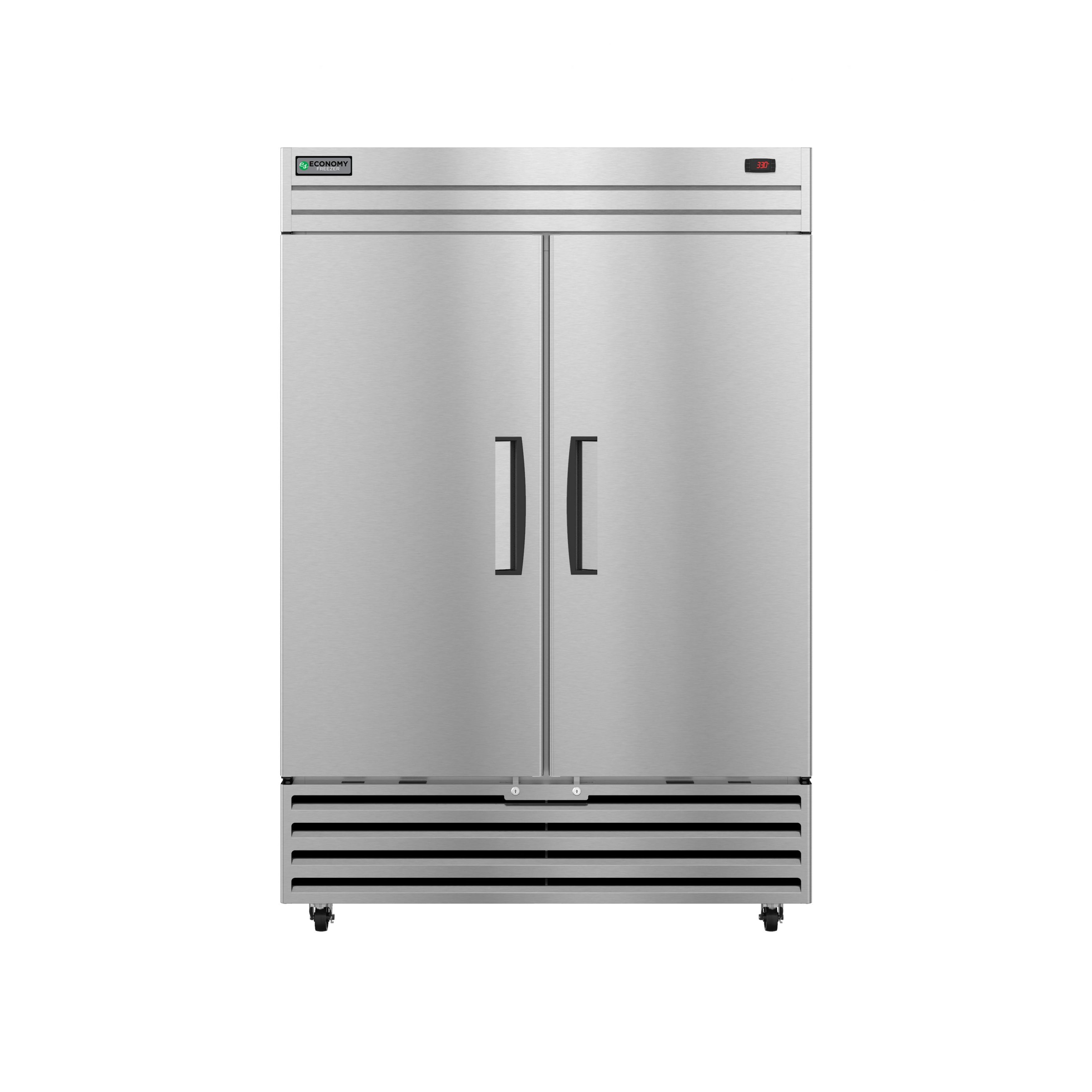 Hoshizaki - EF2A-FS, Commercial 55" Freezer, 2 Section Upright Full Stainless Doors with Lock