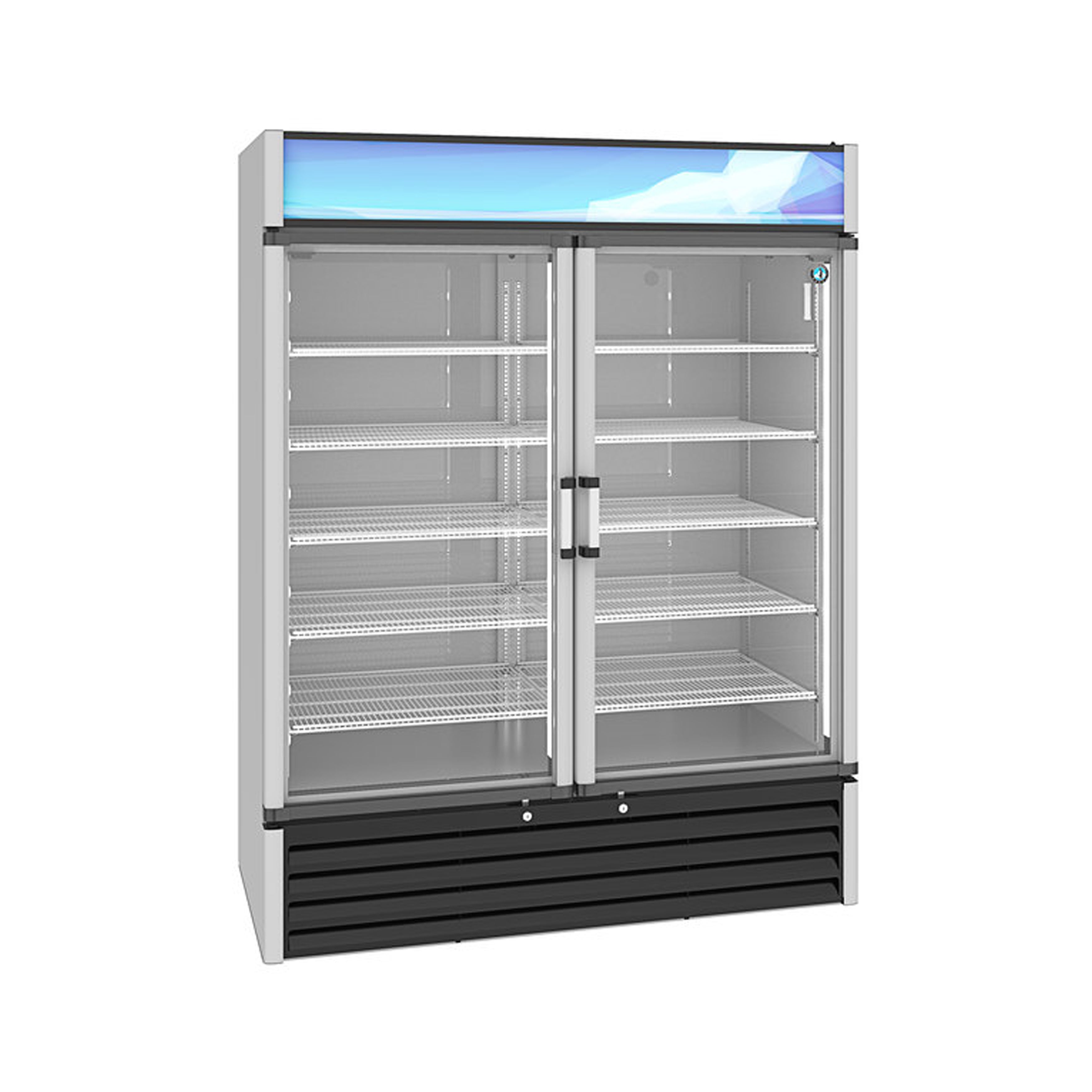 Hoshizaki - RM-49-HC, Commercial 60" Hinged Glass Door Refrigerated Merchandiser 42.61cu.ft.