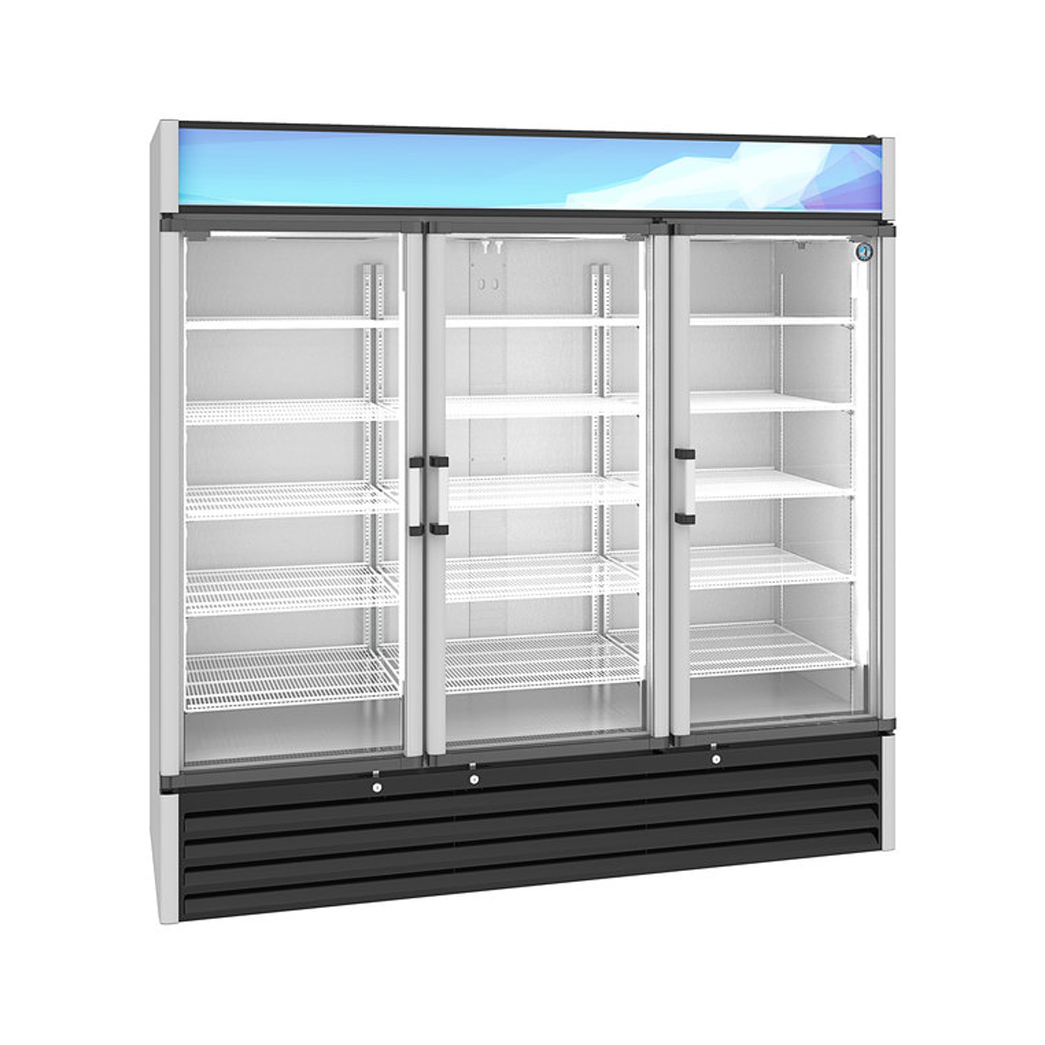 Hoshizaki - RM-65-HC, Commercial 78" Hinged Glass Door Refrigerated Merchandiser 56.04cu.ft.